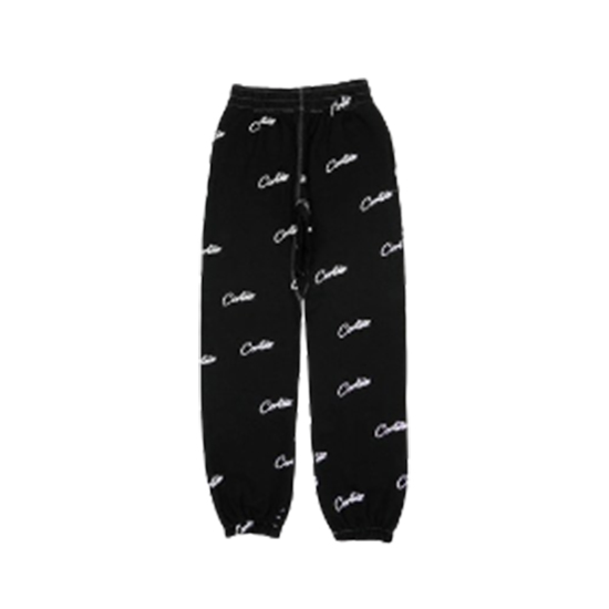 Pantalon de jogging Corteiz imprimé sur l’ensemble Noir