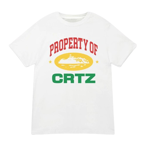 Corteiz Propriété De Crtz Carni T-shirt Blanc
