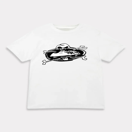 T-shirt Corteiz Skull Island Blanc